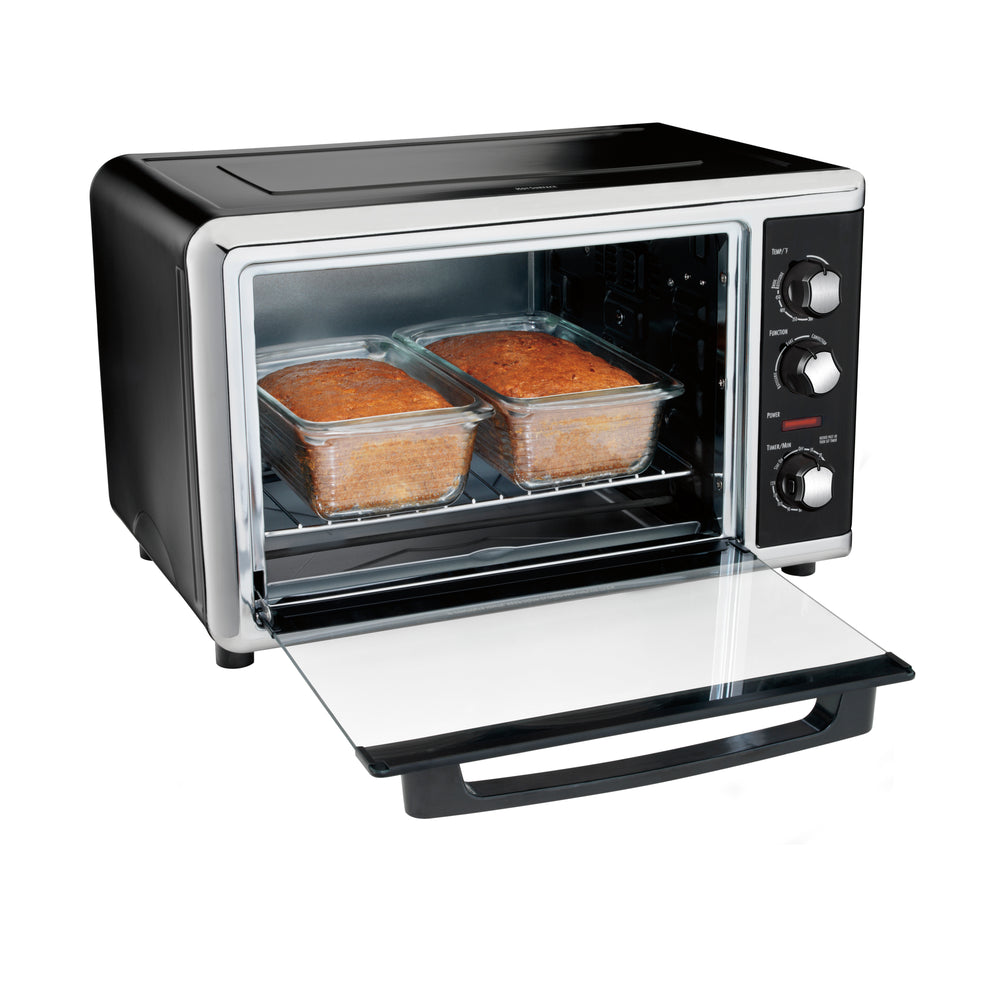 Hamilton Beach - Countertop Convection Oven - Black/Brushed Stainless Steel_1