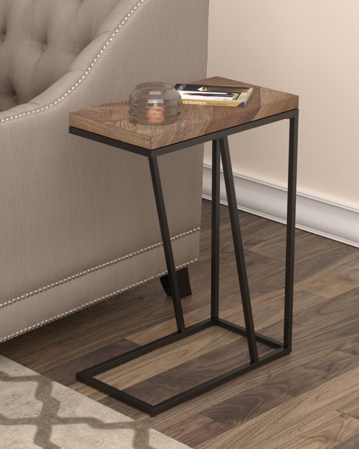 Chevron Rectangular Accent Table Tobacco_0