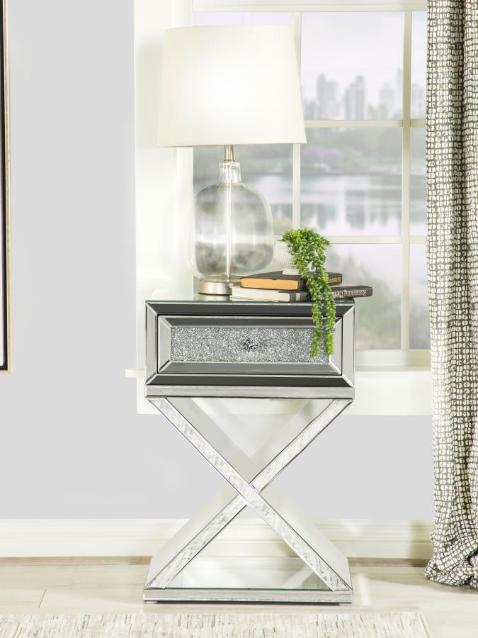 1-drawer Accent Table Mirror_1