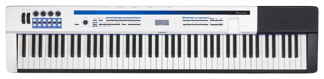 Casio - Privia PRO Portable Keyboard with 88 Touch-Sensitive Keys - Black/White_0