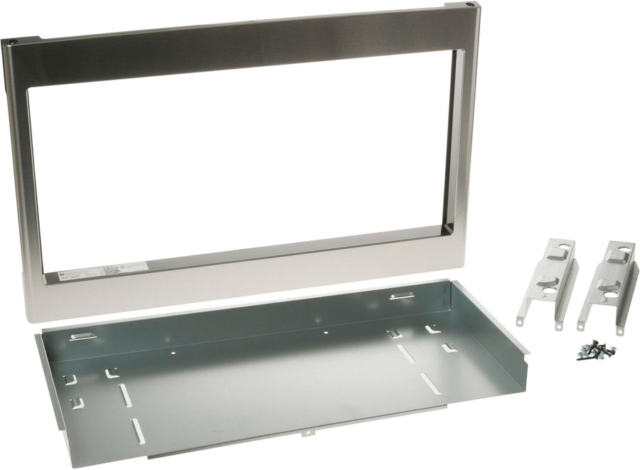 27" Built-In Trim Kit for Select GE Microwaves - Stainless steel_0