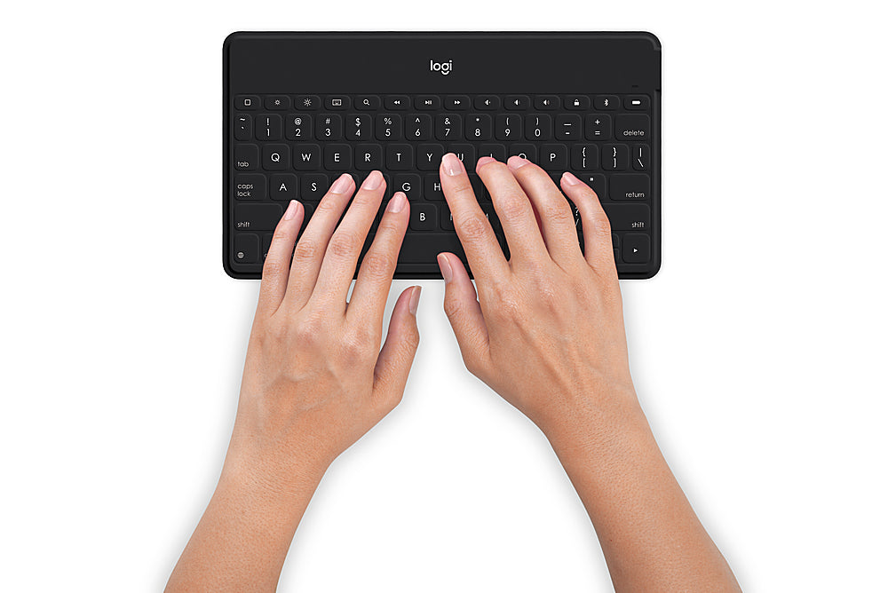 Logitech - Keys-To-Go Keyboard for iPhone, iPad, and Apple TV  with Durable Spill-Proof Design - Black_1