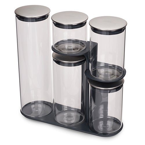 Podium 100 5pc Glass Storage Set w/ Stand_0