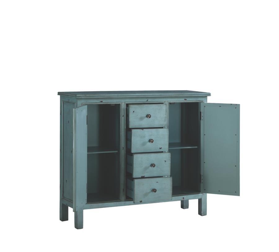 4-drawer Accent Cabinet Antique Blue_3