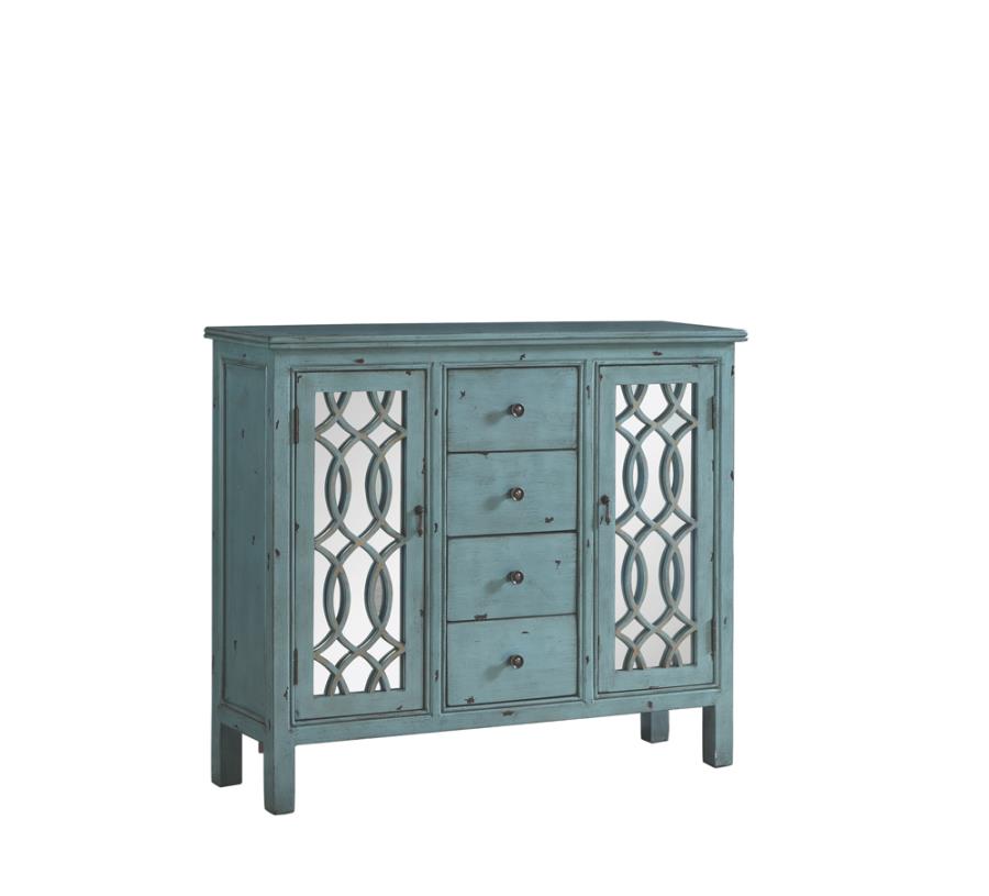 4-drawer Accent Cabinet Antique Blue_1