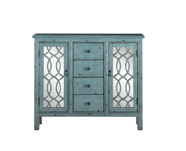 4-drawer Accent Cabinet Antique Blue_4