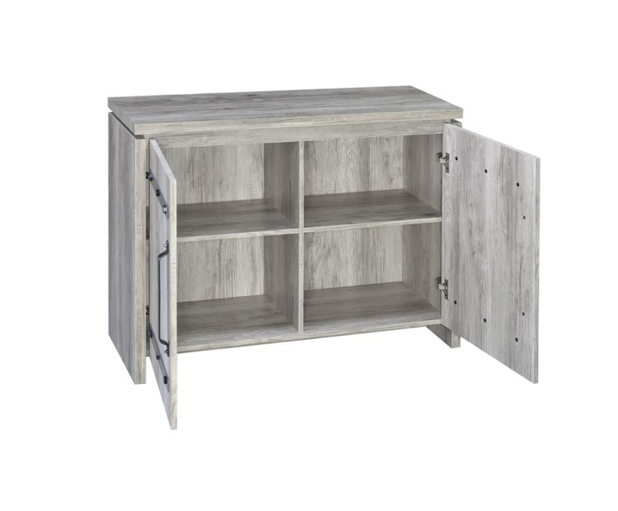 2-door Accent Cabinet Grey Driftwood_2