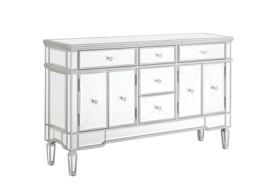 5-drawer Accent Cabinet Silver_1