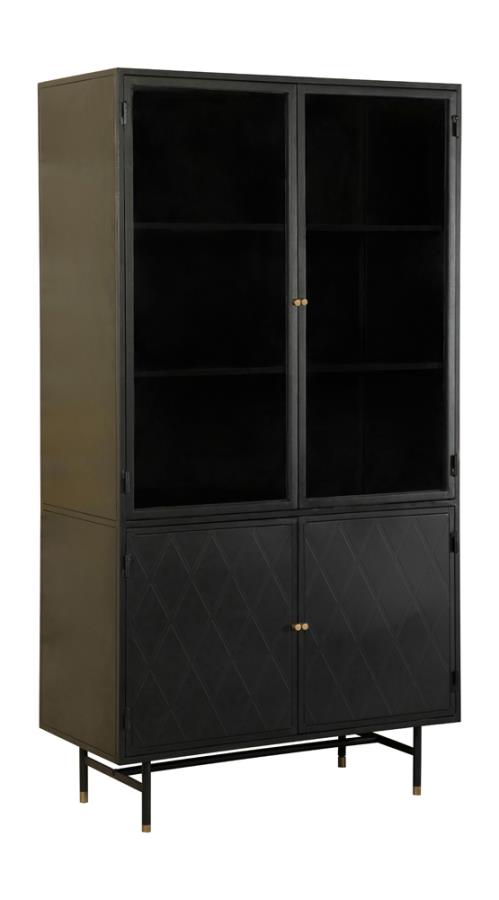 Rectangular 4-door Cabinet Matte Black_1