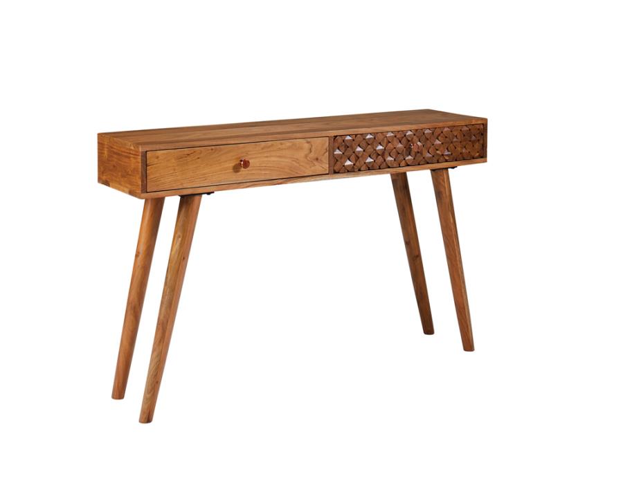2-drawer Console Table Natural Brown_1
