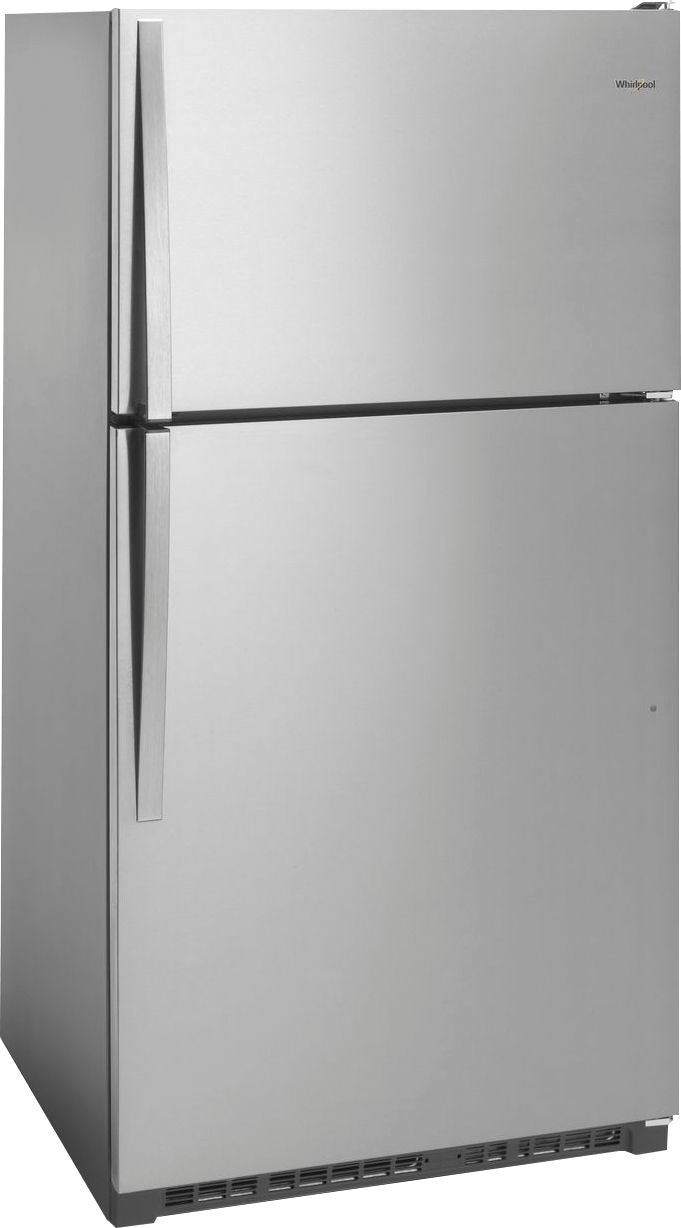 Whirlpool - 20.5 Cu. Ft. Top-Freezer Refrigerator - Monochromatic stainless steel_1