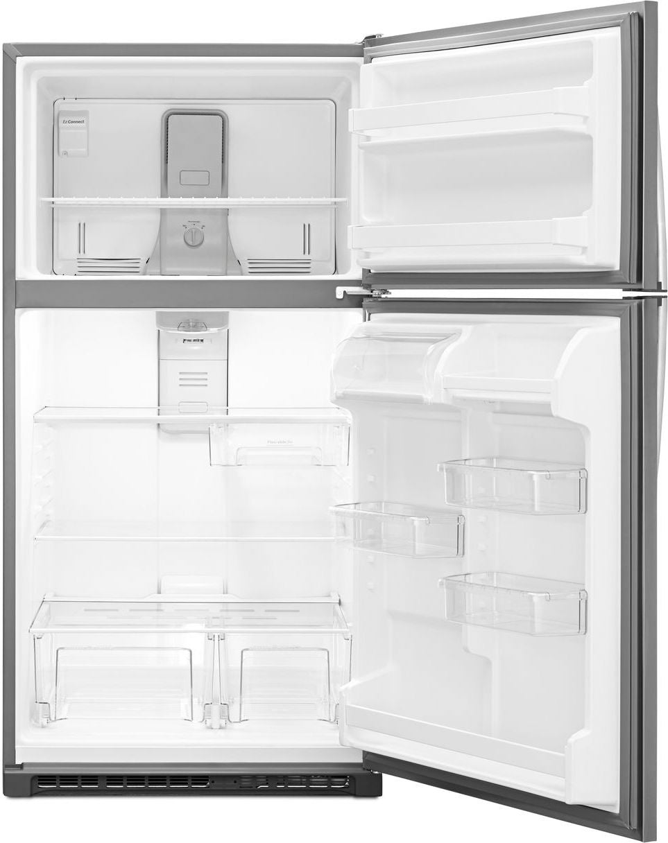 Whirlpool - 20.5 Cu. Ft. Top-Freezer Refrigerator - Monochromatic stainless steel_2