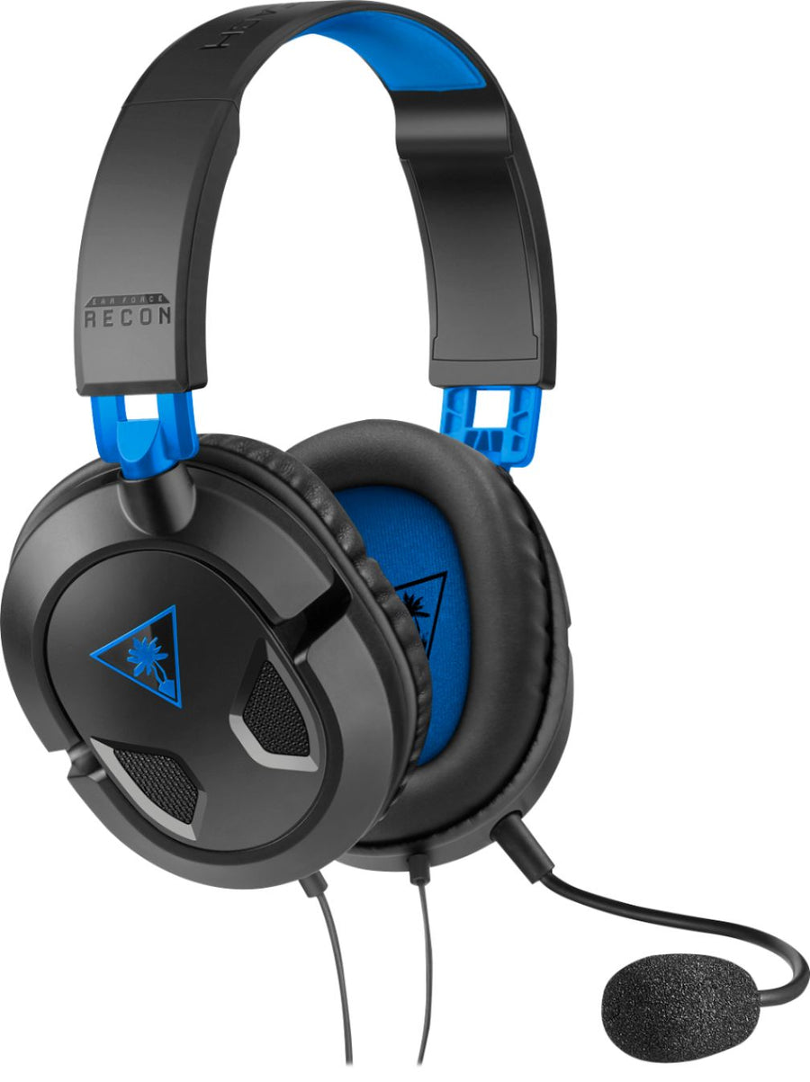 Turtle Beach - Recon 50P Gaming Headset for PS5, PS4, Xbox Series X, Xbox Series S, Xbox One, Nintendo Switch, Mobile & PC with 3.5mm - Black/Blue_0