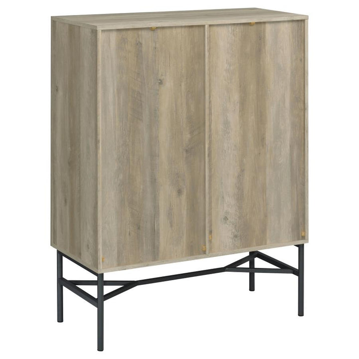 2-door Accent Cabinet with Glass Shelves_7