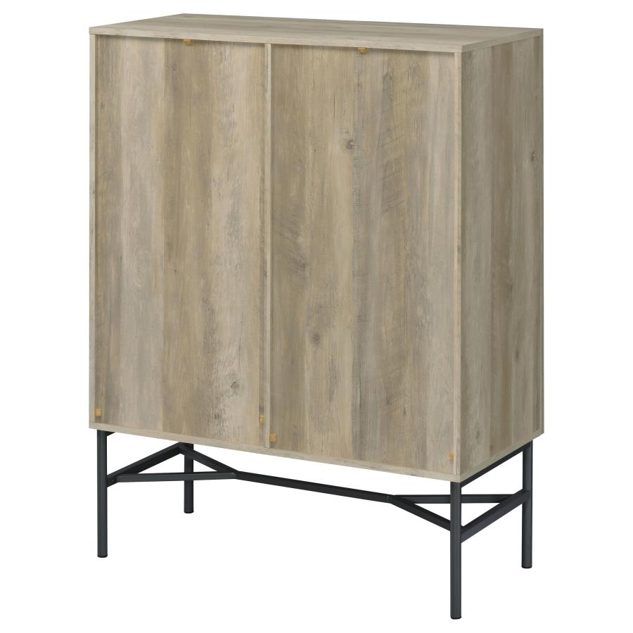 2-door Accent Cabinet with Glass Shelves_9