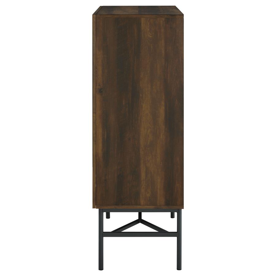 2-door Accent Cabinet with Glass Shelves_6