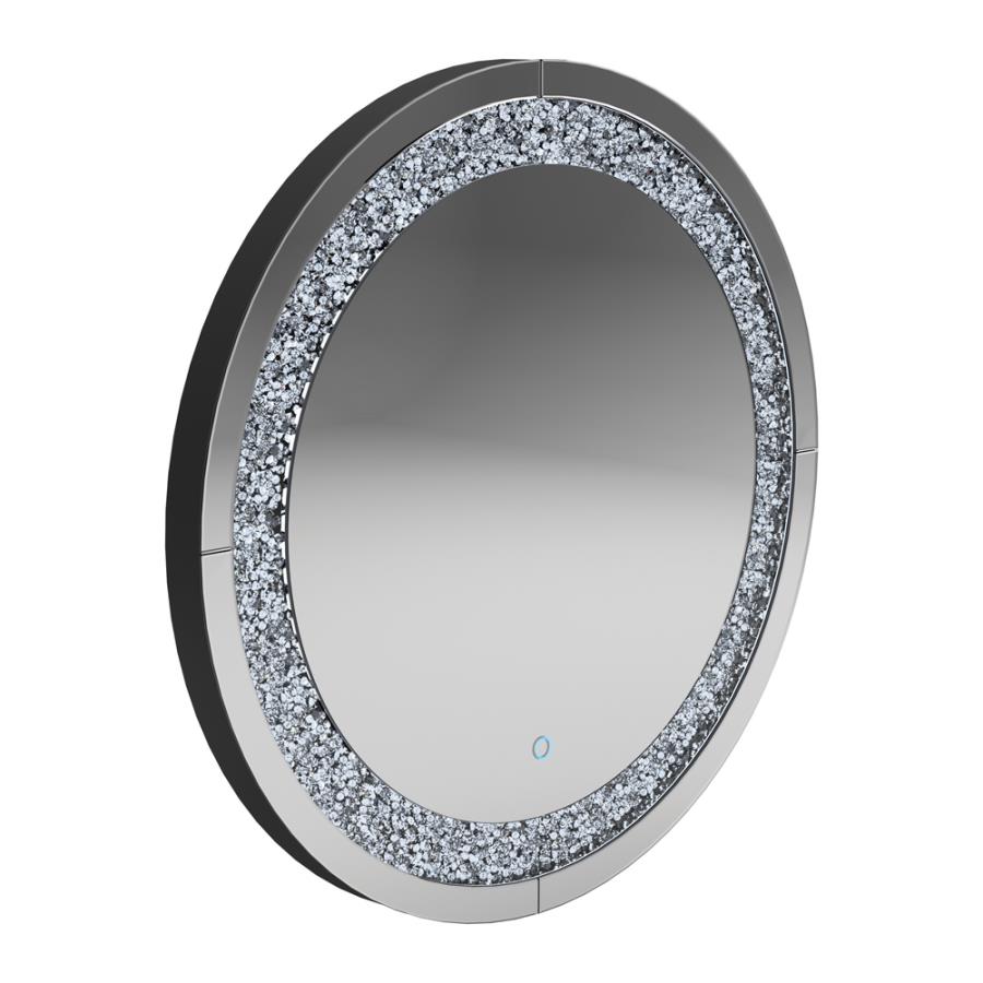 Round Wall Mirror Silver_1