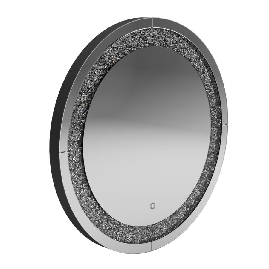 Round Wall Mirror Silver_0