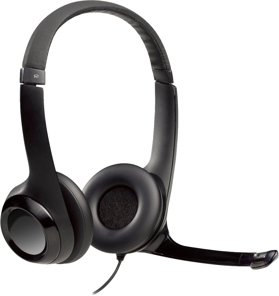 Logitech - H390 Wired USB Noise-Cancelling On-Ear Headset - Black_0