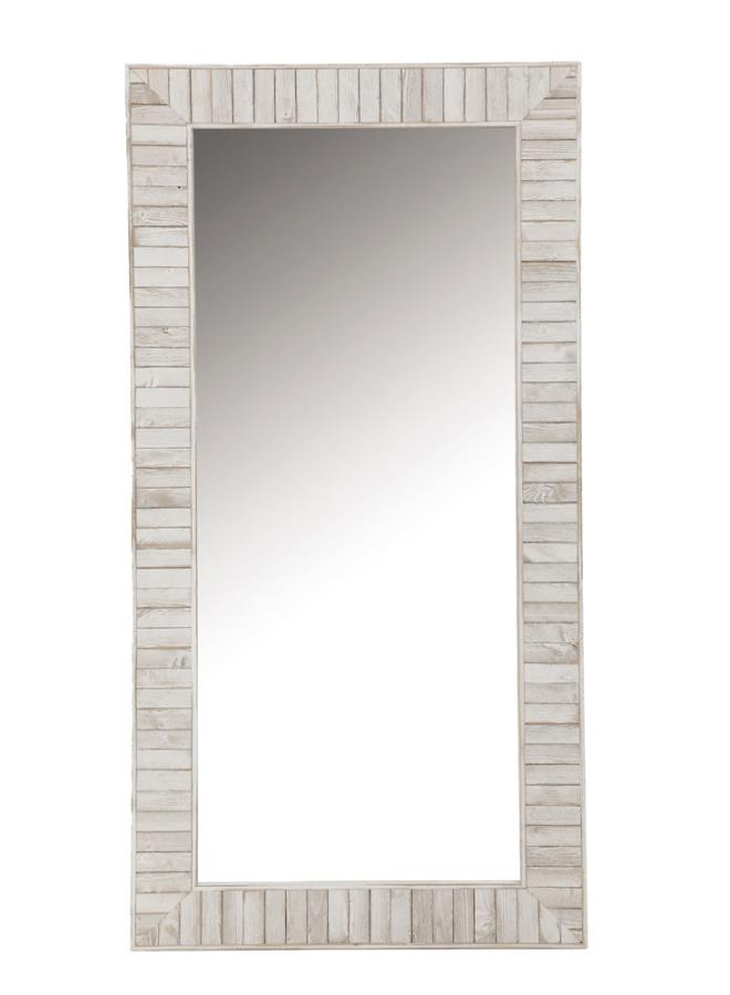Rectangular Wall Mirror White_0