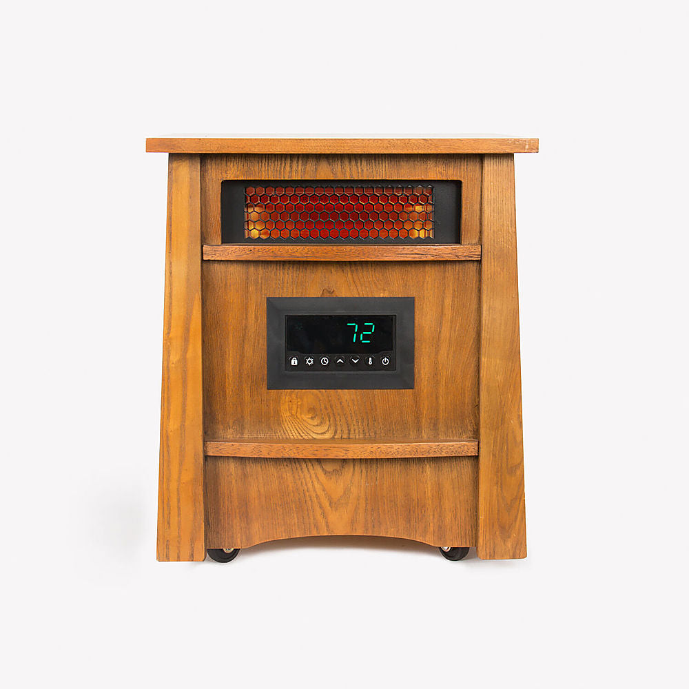 Lifesmart - 8 Element Ifrared Heater Wood Cabinet - Brown_1