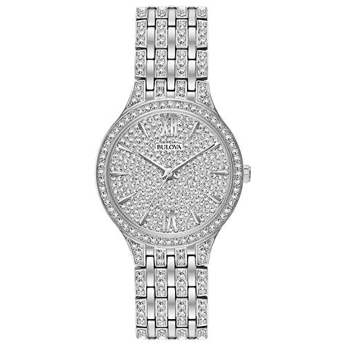 Ladies Crystal Collection Fully Paved Swarovski Watch Crystal Dial_0