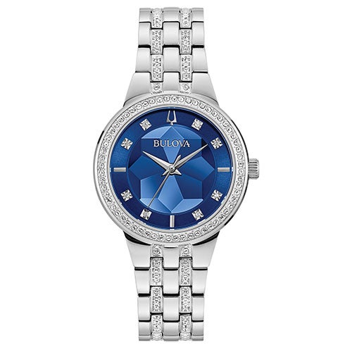 Ladies Phantom Swarovski Crystal Paved Watch Blue Dial_0