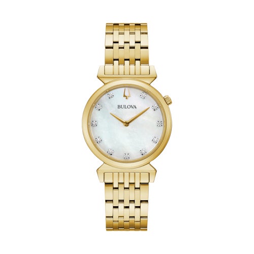 Ladies' Regatta Diamond Gold-Tone Stainless Steel Watch, MOP Dial_0