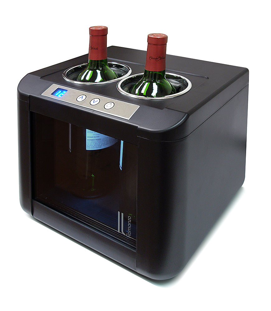 Vinotemp - 2-Bottle Thermoelectric Open Wine Cooler - Black_1