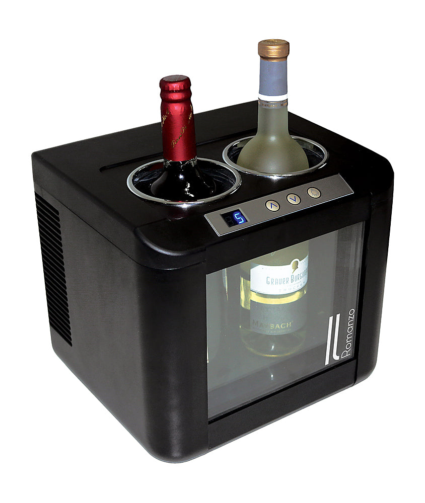 Vinotemp - 2-Bottle Thermoelectric Open Wine Cooler - Black_2