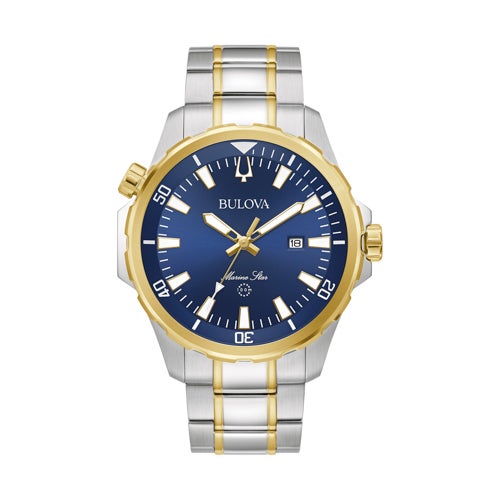 Men's Marine Star 2-Tone Stainless Steel Watch, Blue Dial_0