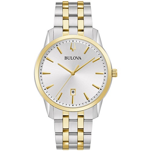 Men's Sutton Silver & Gold-Tone Stainless Steel Watch, Silver Dial_0