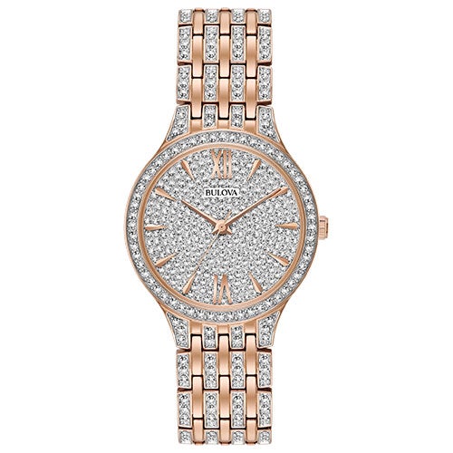 Ladies Phantom Crystal Collection Two-Tone Watch Crysal Pave Dial_0