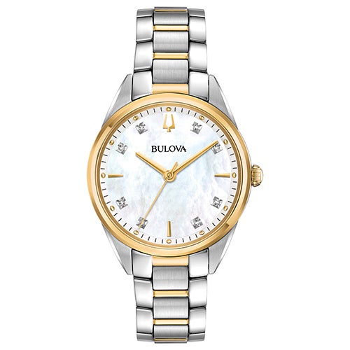 Ladies Sutton 2-Tone Stainless Steel Watch White Mother-of-Pearl_0