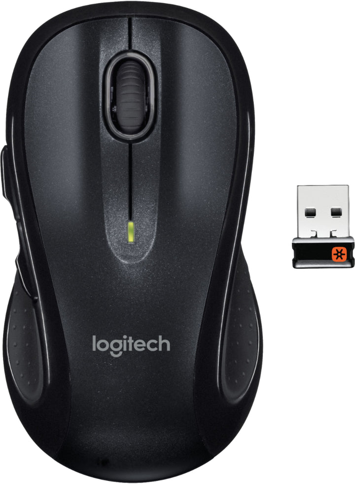 Logitech - M510 Wireless Optical Ambidextrous Mouse - Silver/Black_0