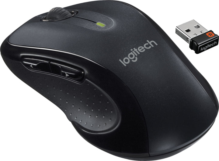 Logitech - M510 Wireless Optical Ambidextrous Mouse - Silver/Black_5