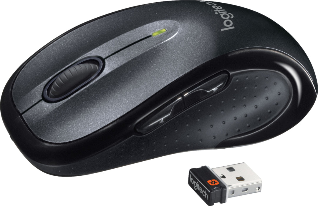 Logitech - M510 Wireless Optical Ambidextrous Mouse - Silver/Black_4