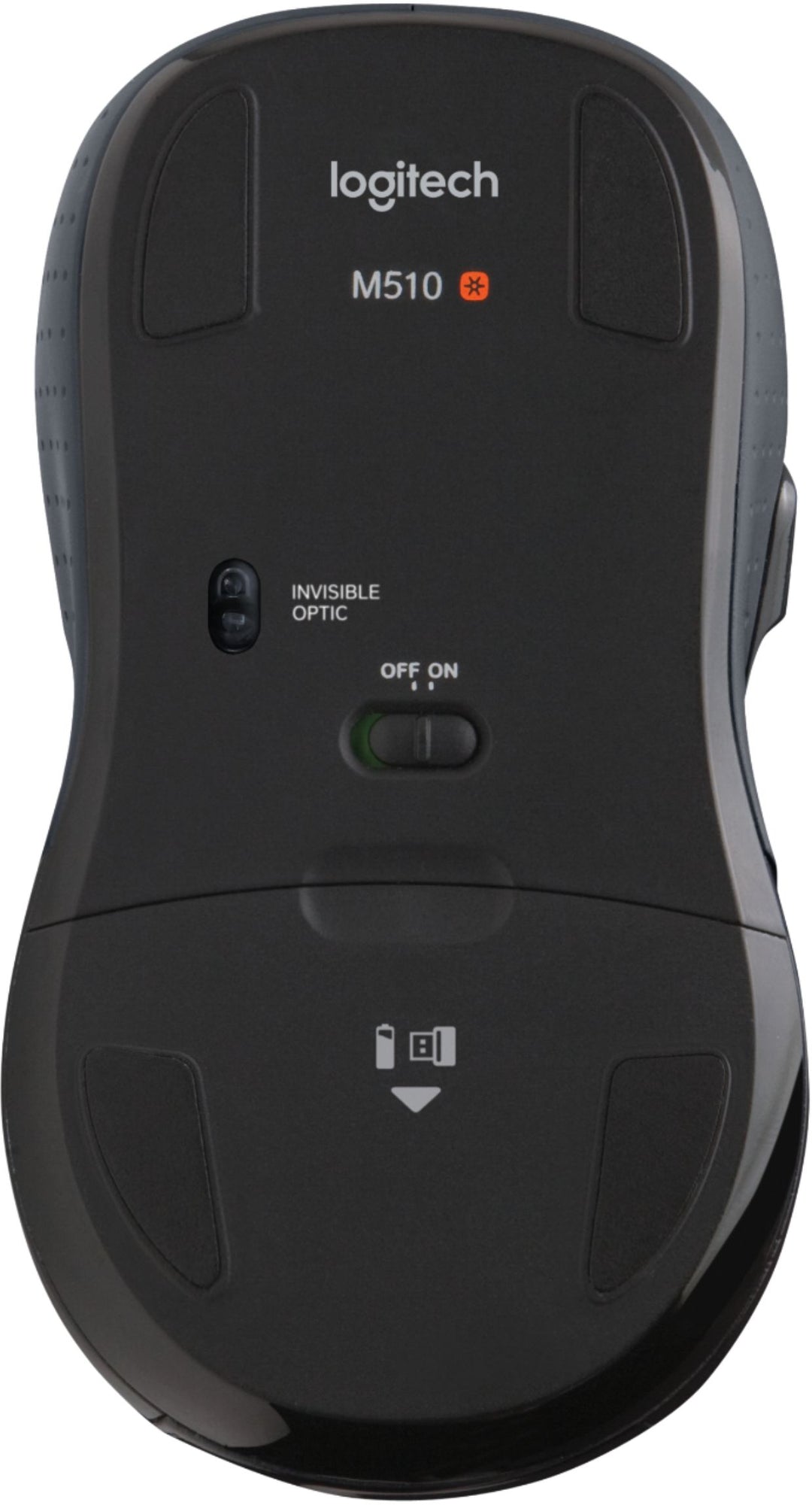 Logitech - M510 Wireless Optical Ambidextrous Mouse - Silver/Black_1