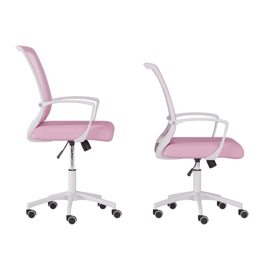 CorLiving WHR-307-O Cooper Mesh Office Chair - Pink_3