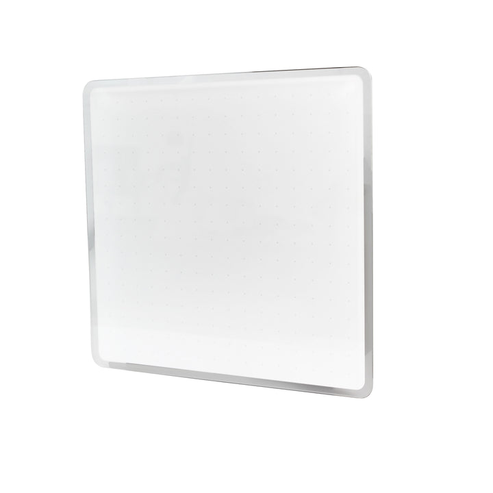 Floortex Glass Magnetic Grid Board 14" x 14" in White - White_0