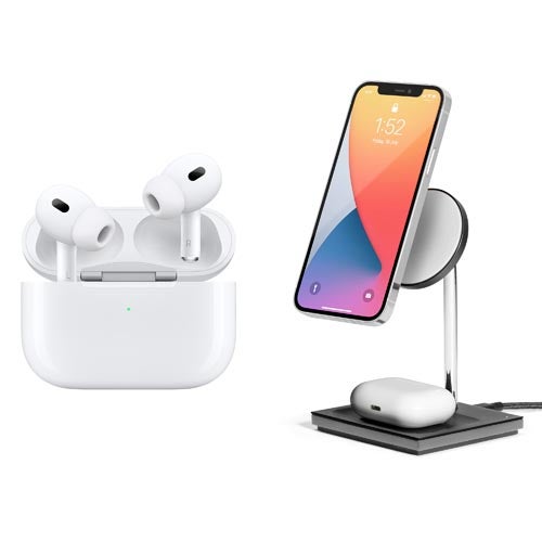 AirPods Pro 2nd Generation w/ Snap 2-in-1 Wireless Charger Black_0