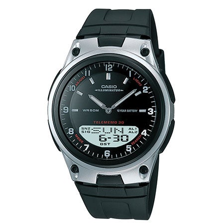 Unisex Sports Analog/Digital Watch Black Dial_0