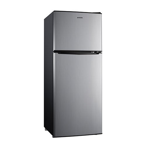 4.6 Cubic Foot Double Door Refrigerator Stainless Steel_0