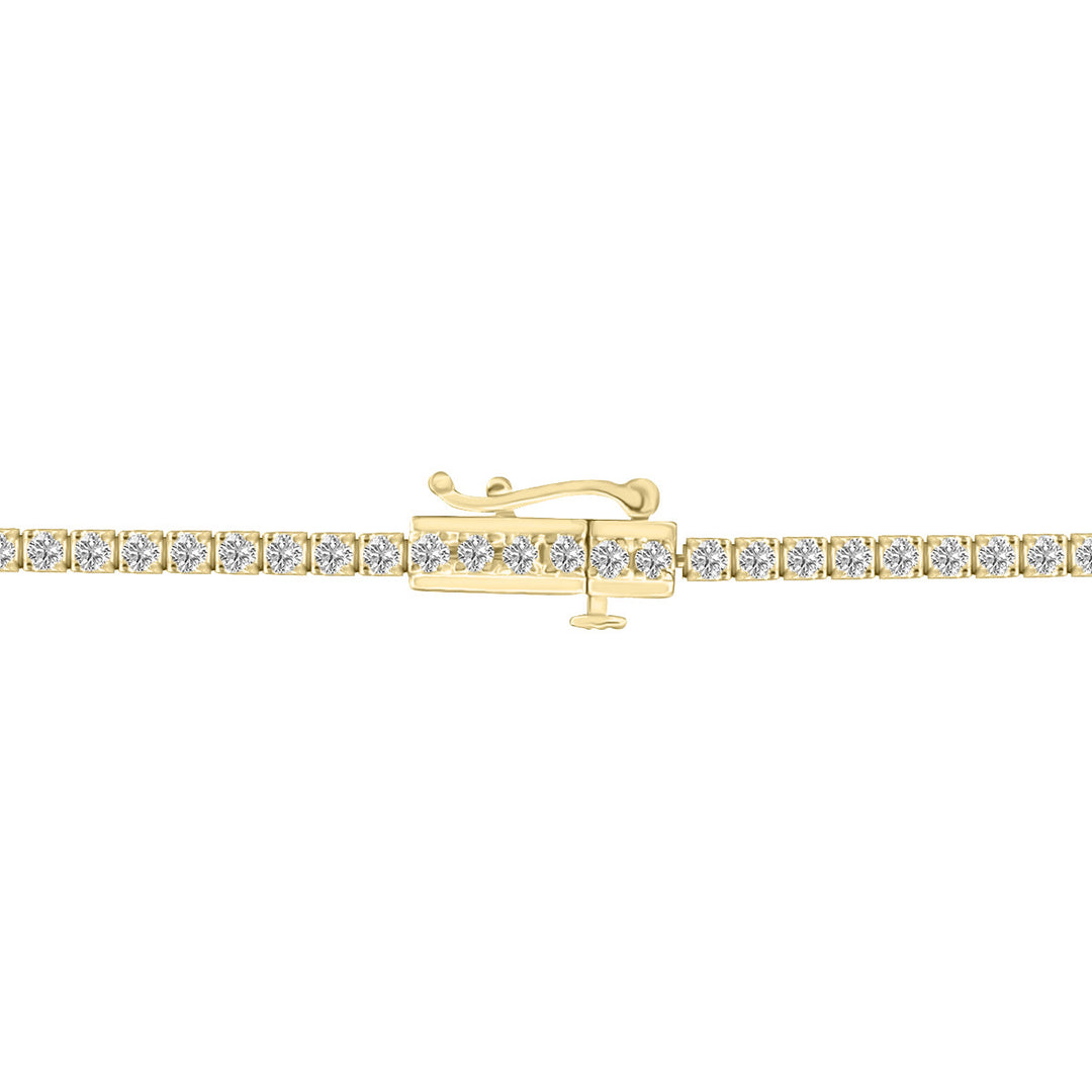 2ct tw LAB GROWN Diamond Bracelet in 14kt Yellow gold_3