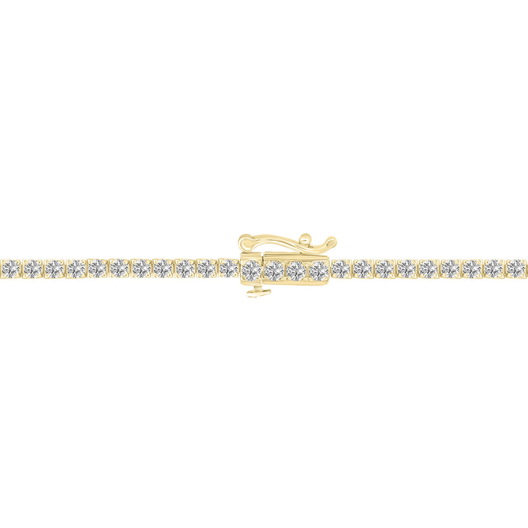 3ct tw LAB GROWN Diamond Bracelet in 14kt Yellow gold_3