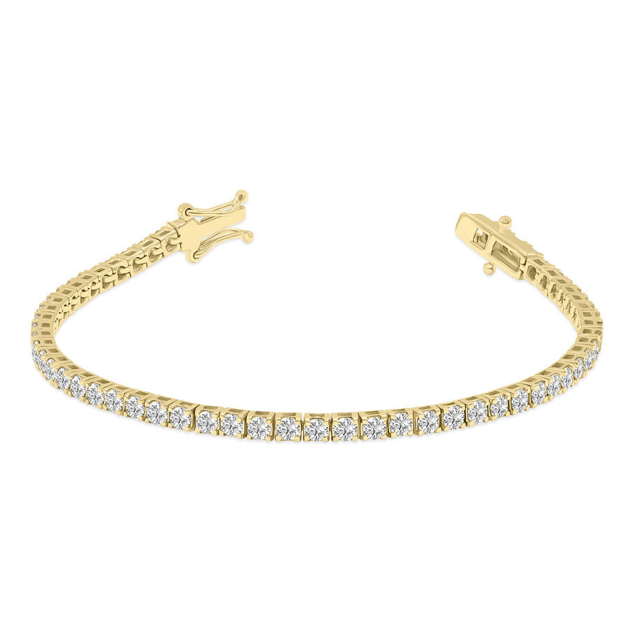 5ct tw LAB GROWN Diamond Bracelet in 14kt Yellow gold_0