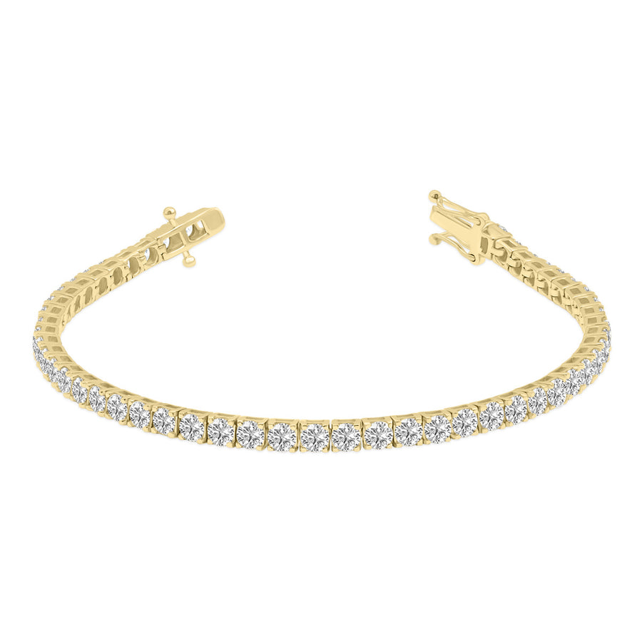 7ct tw LAB GROWN Diamond Bracelet in 14kt Yellow gold_0