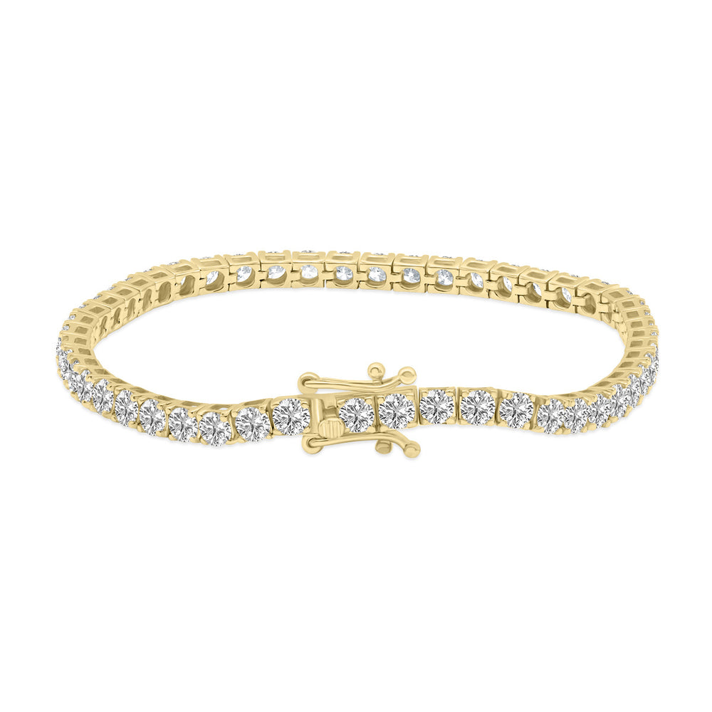 7ct tw LAB GROWN Diamond Bracelet in 14kt Yellow gold_1
