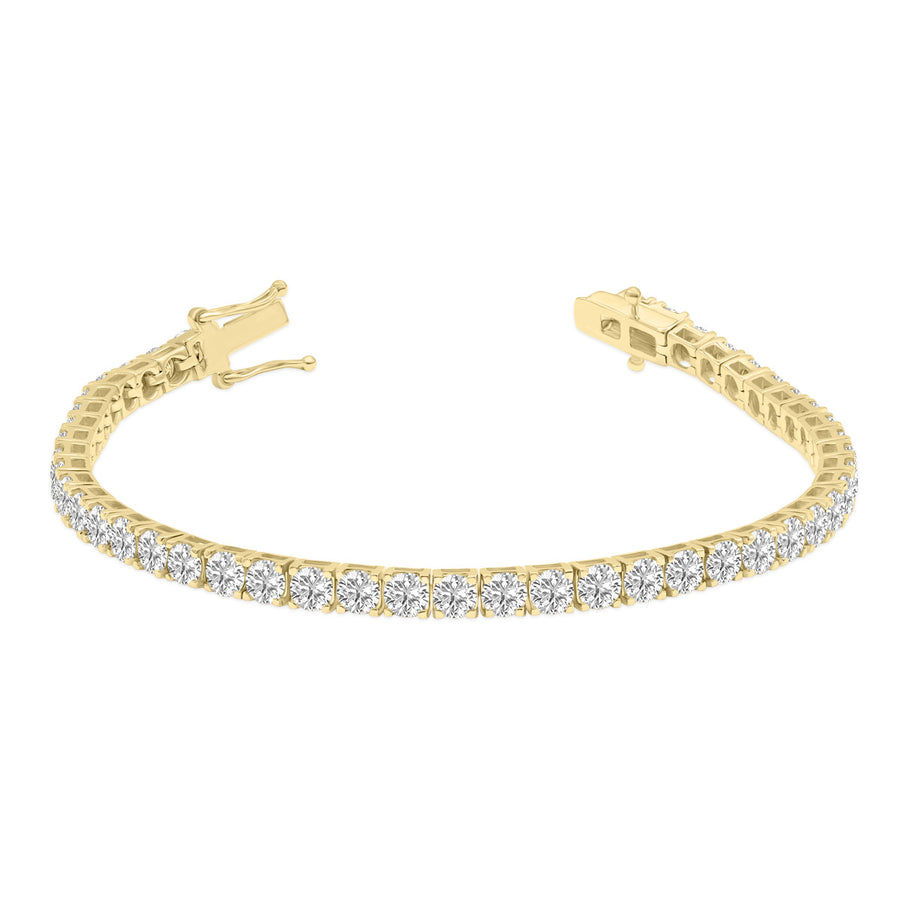 10ct tw LAB GROWN Diamond Bracelet in 14kt Yellow gold_0