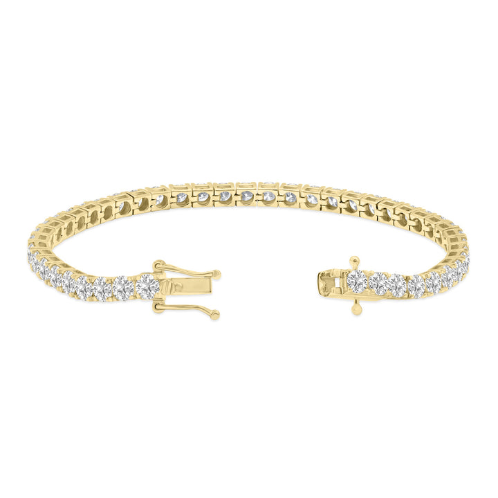 10ct tw LAB GROWN Diamond Bracelet in 14kt Yellow gold_3